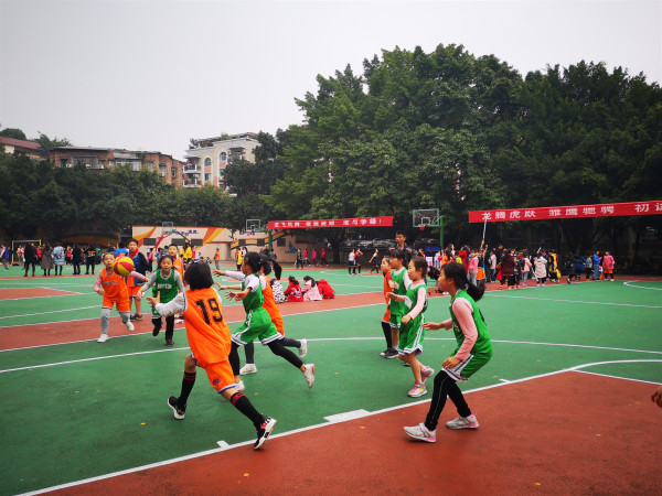 班级篮球赛上，球员们正在抢球。 （彭材露 摄）.jpg